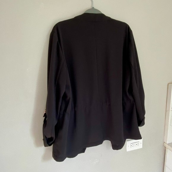 Anne Klein Relaxed Fit Black Blazer [L] - Picture 7 of 7